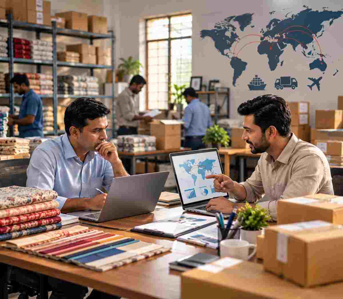 Business office for export transaction coordination